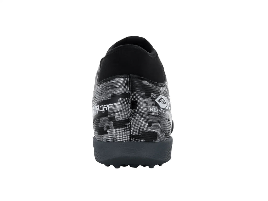 Tenis de Fútbol Furia Negro Plata para Hombre