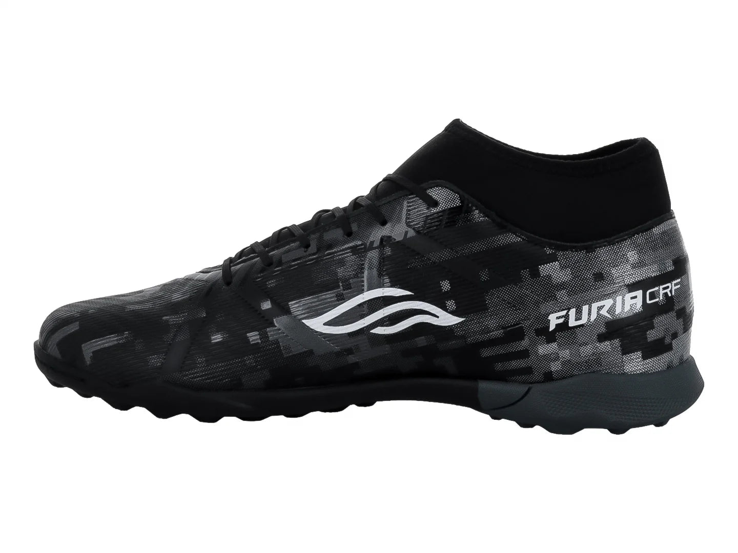 Tenis de Fútbol Furia Negro Plata para Hombre