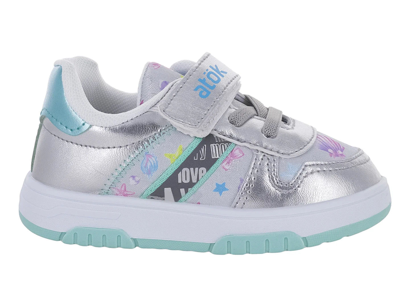 Tenis ATOK White Grey para Niña