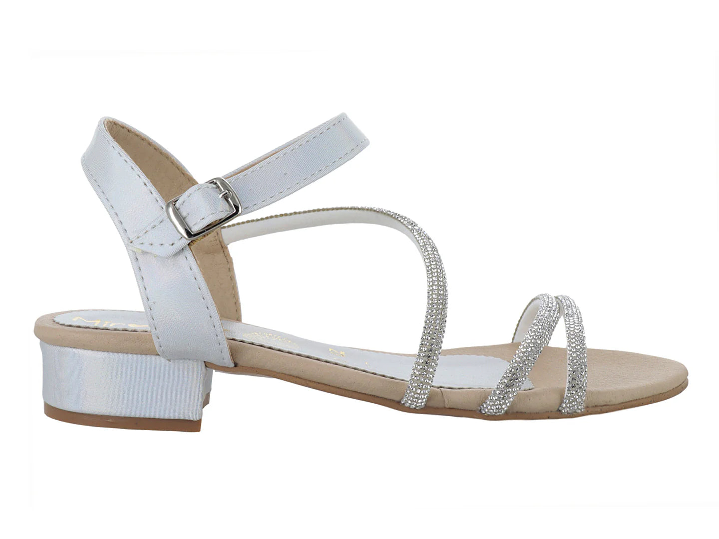 Sandalias Miroslava Plata para Niña