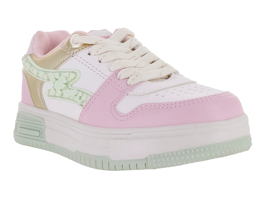Tenis Clasben Triana Blanco Rosa para Niña