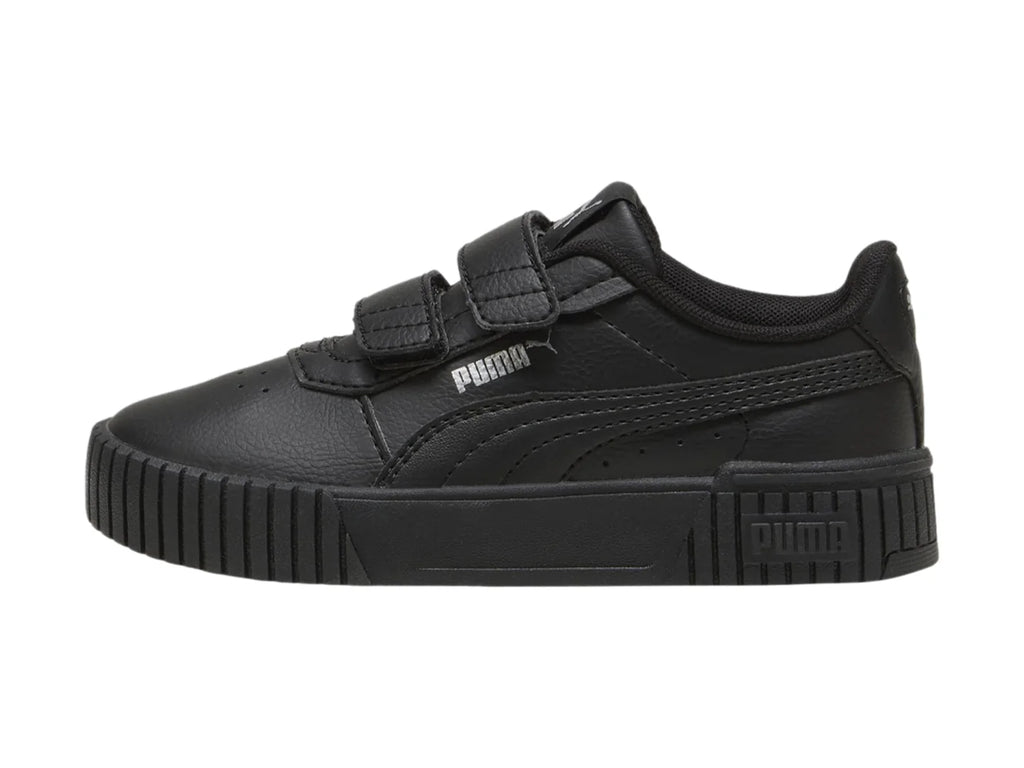 Tenis PUMA Carina 20 V Negro y Plata para Niña