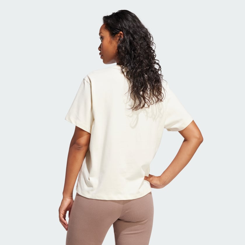 Women's adidas Camo Crop Infilled Logo Tee
