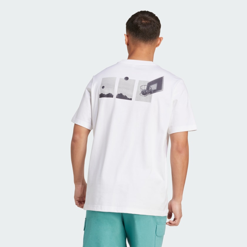 Men's adidas Lens Power Of Three Hoop Graphic Tee