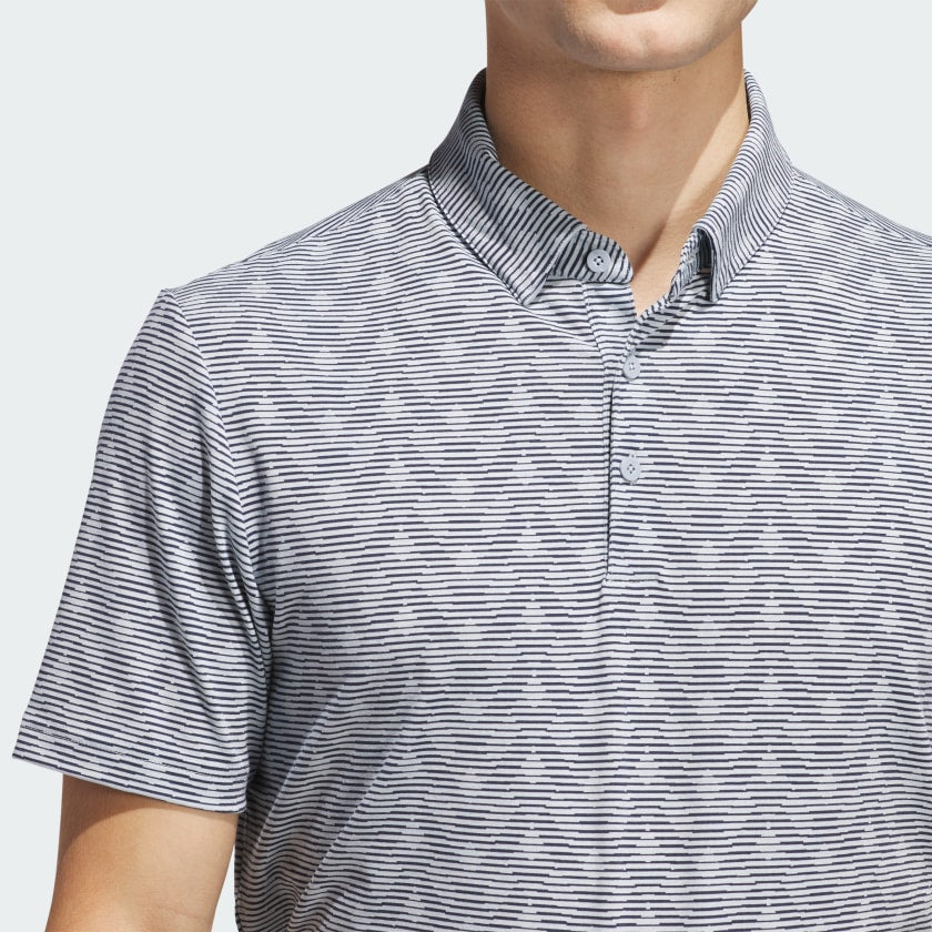 Men's adidas Go-To Printed Stripe Polo Shirt