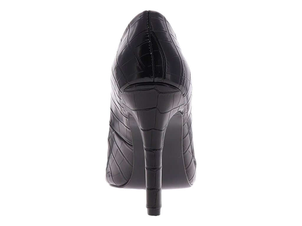 Zapatillas Luna Rosa Negro Efecto Croco