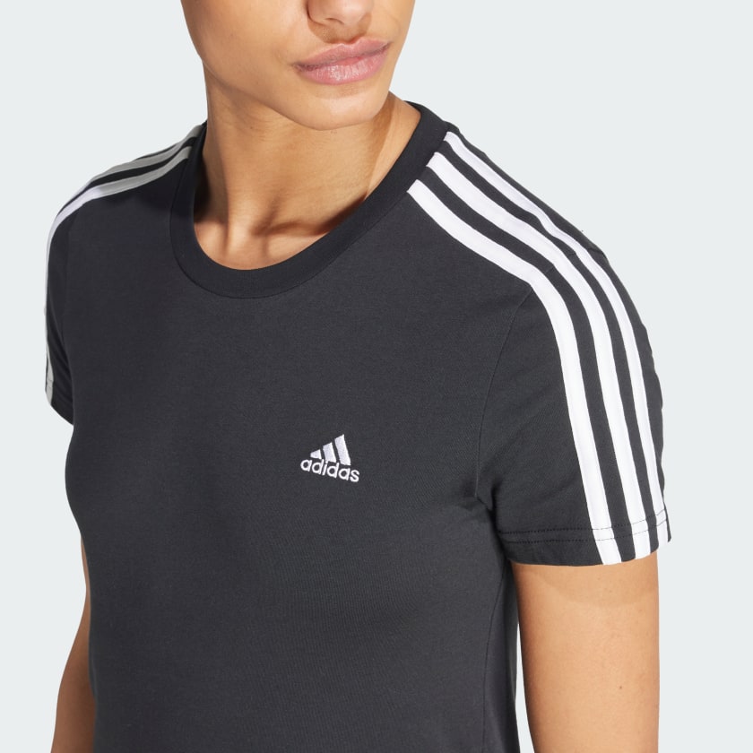 Women's adidas Essentials Slim 3-Stripes Tee