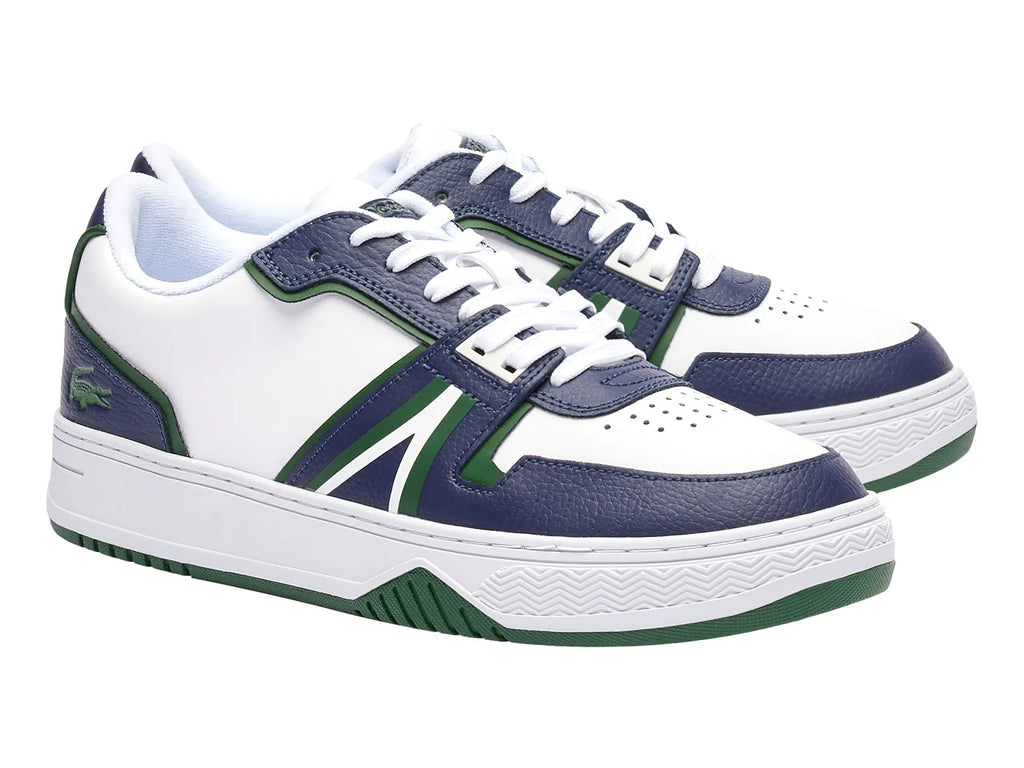 Tenis Lacoste Blanco y Azul Marino para Hombre