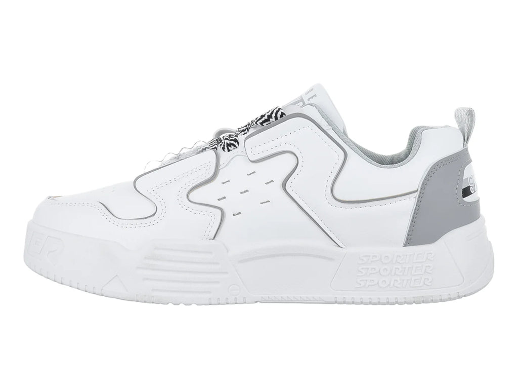 Tenis ZAEM Blanco y Gris para Hombre