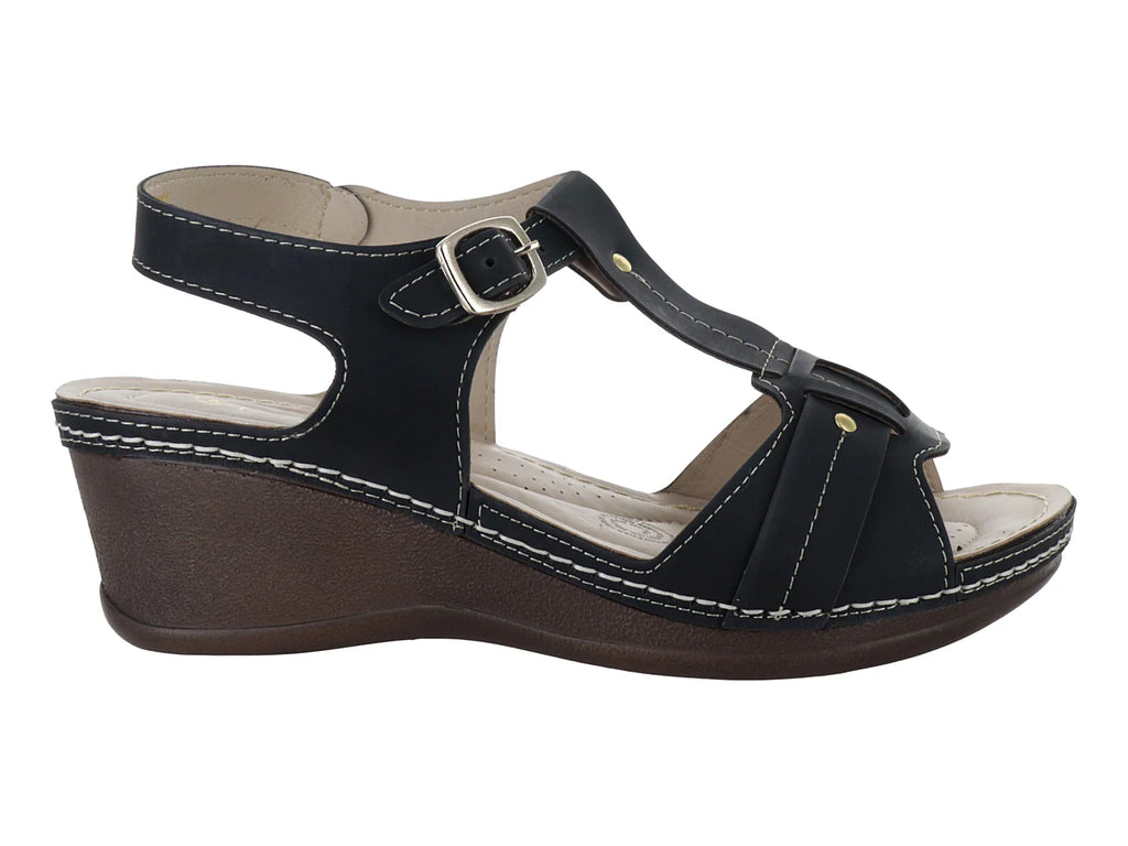 Sandalias Plataforma MeliAna Olmeca Negro para Mujer