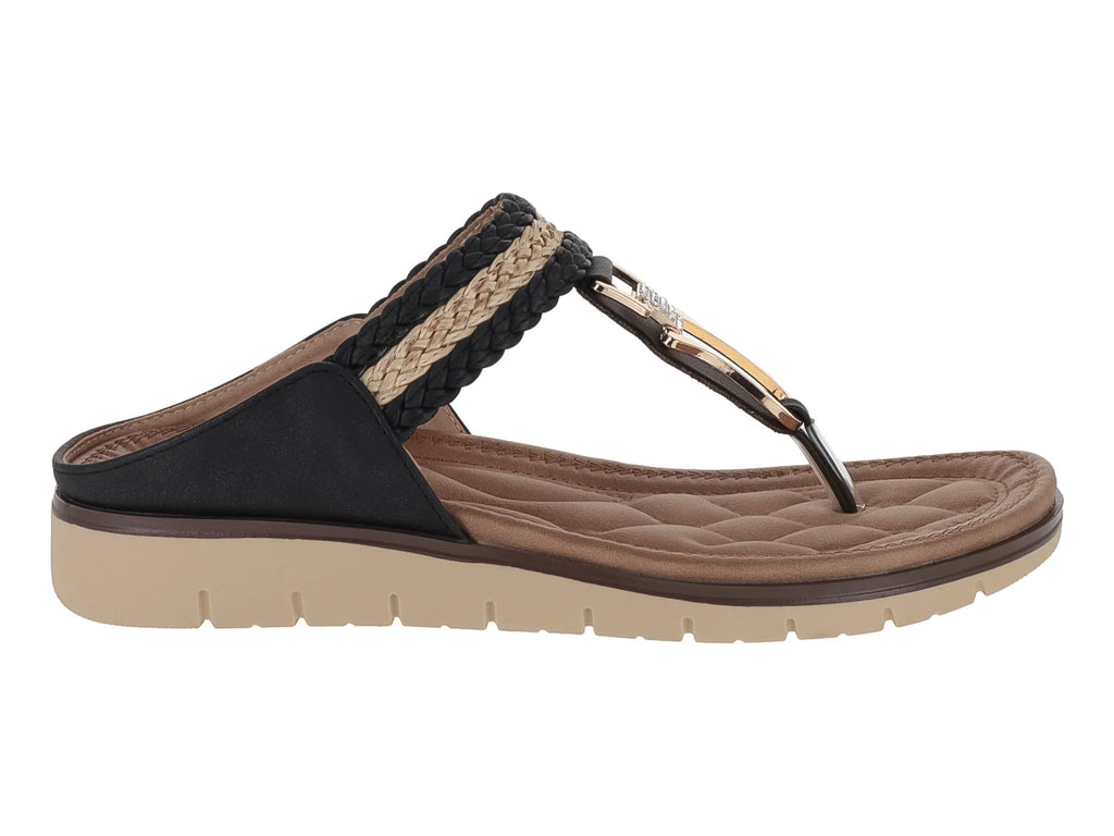 Sandalias ROZE Negro para Mujer