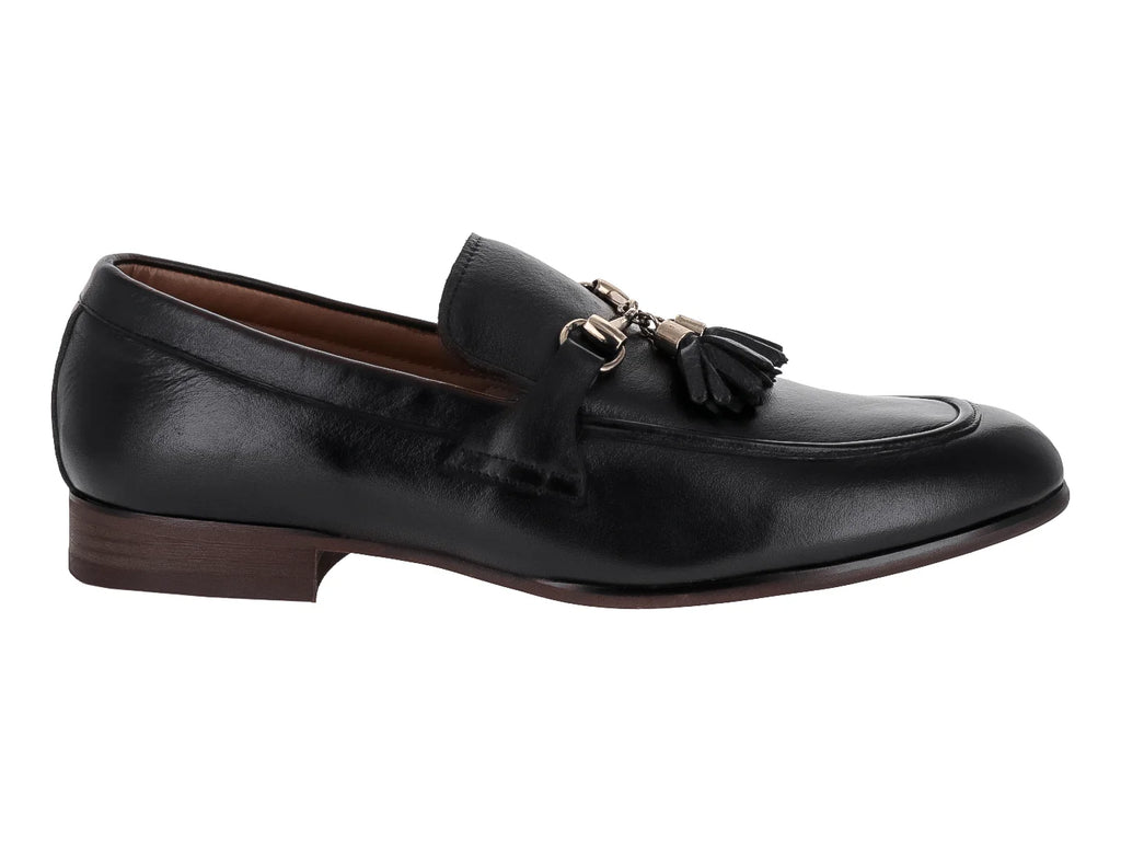 Zapatos Mocasines Steve Madden Cuero Negro para Hombre