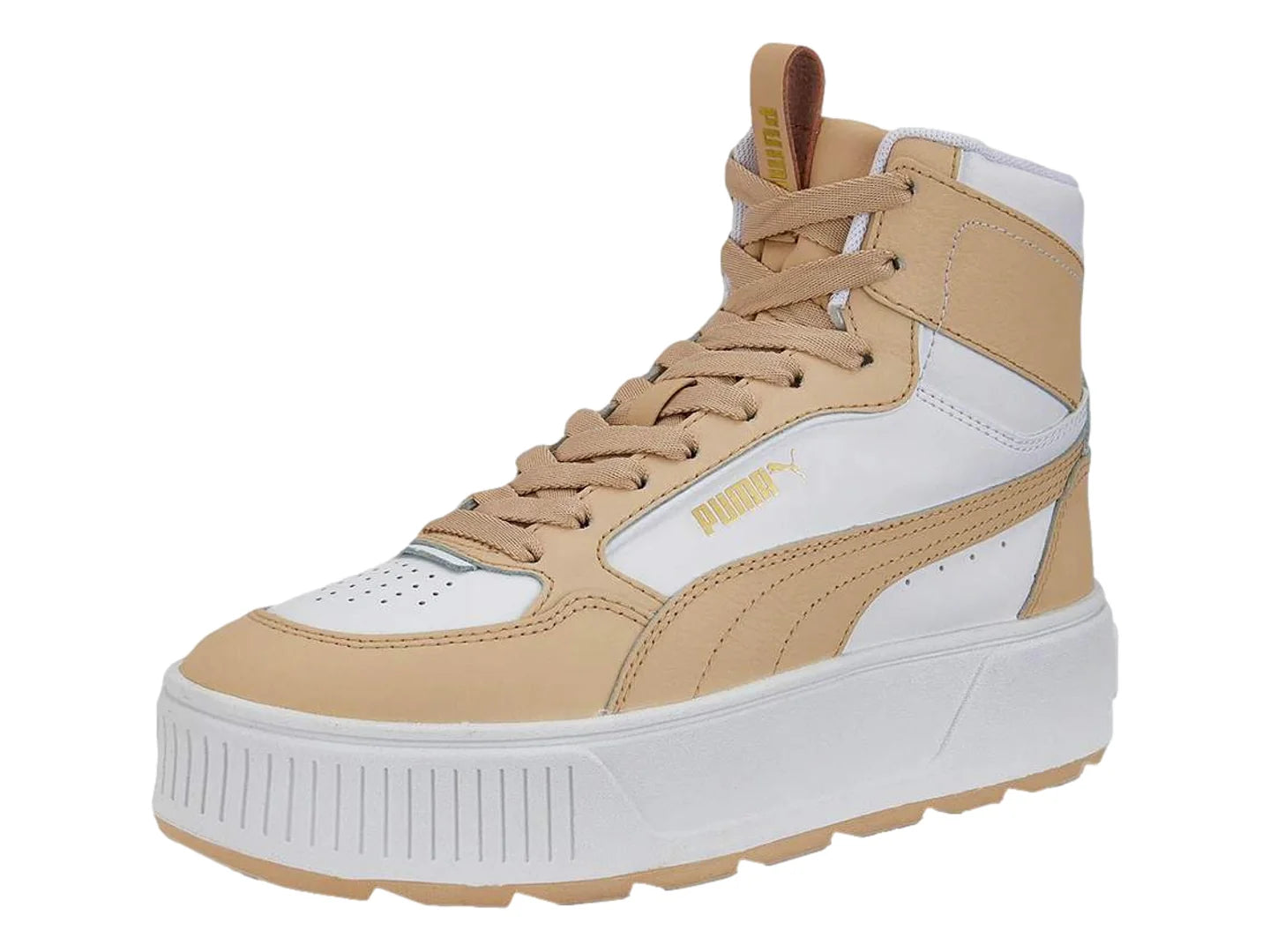 Tenis PUMA Karmen Rebelle Mid Blanco y Beige para Mujer
