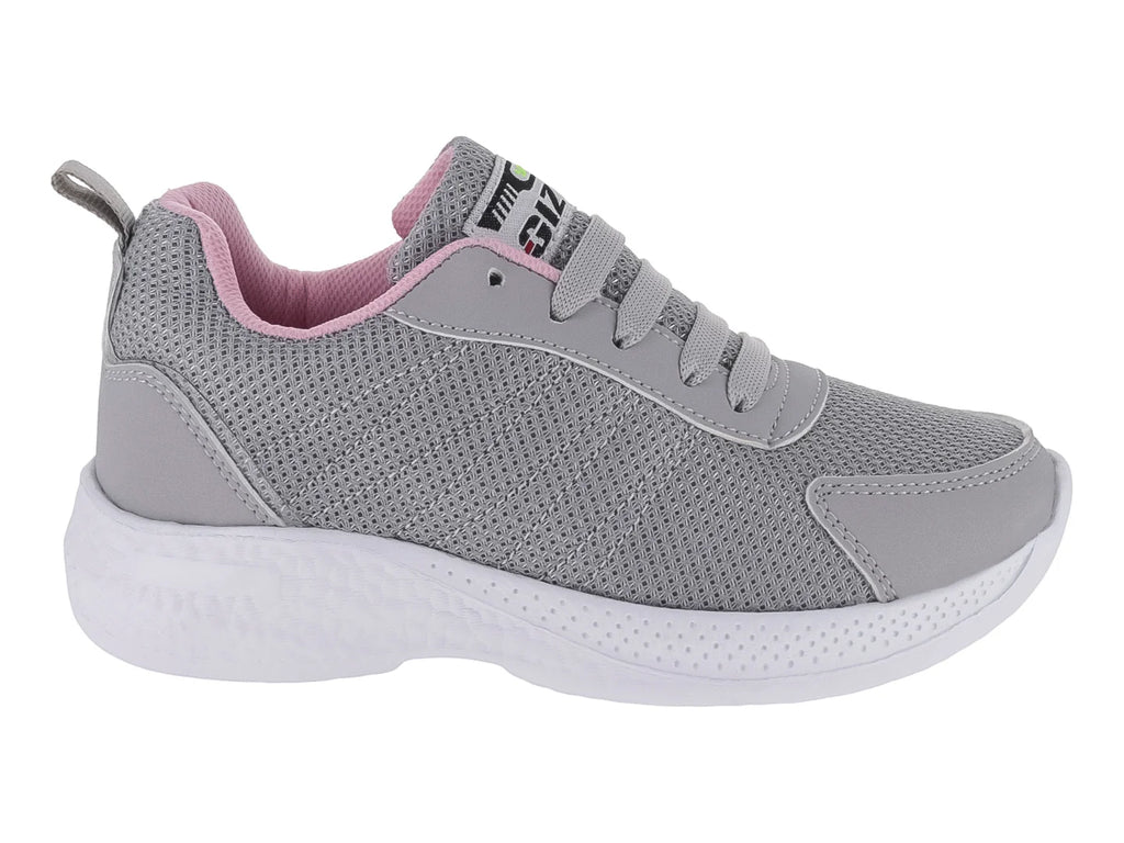 Tenis Gizer Gris y Rosa para Niña