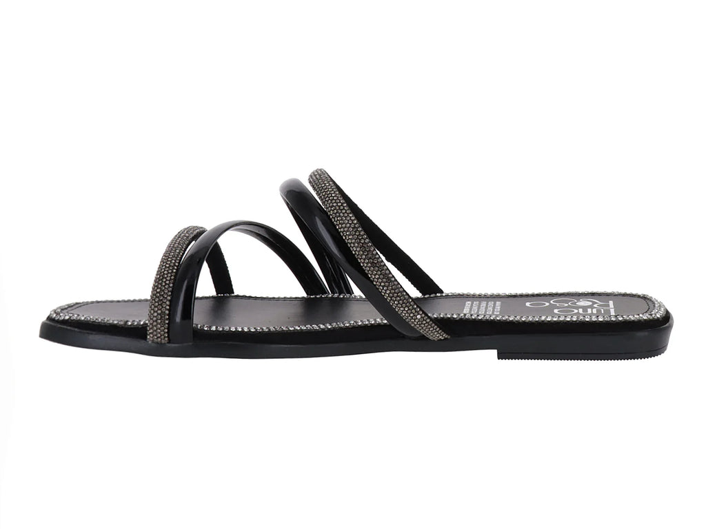 Sandalias Luna Rosa Negro para Mujer