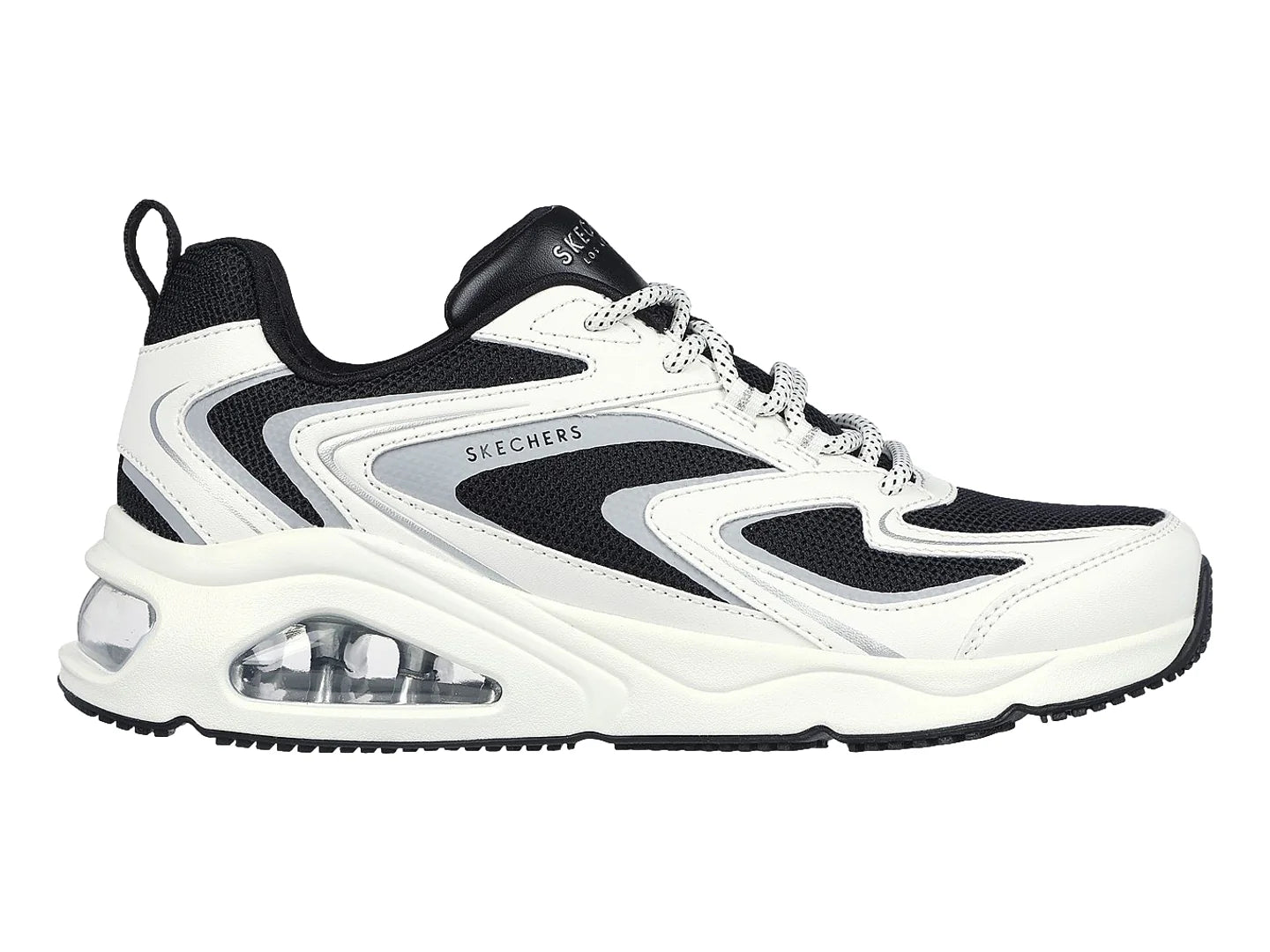 Tenis Skechers Tres Air One Blanco y Negro para Mujer