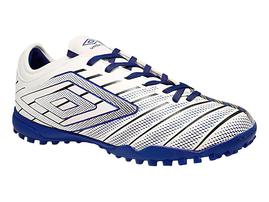 Tenis de Fútbol Umbro Velocita Elixir Club Blanco y Azul para Hombre