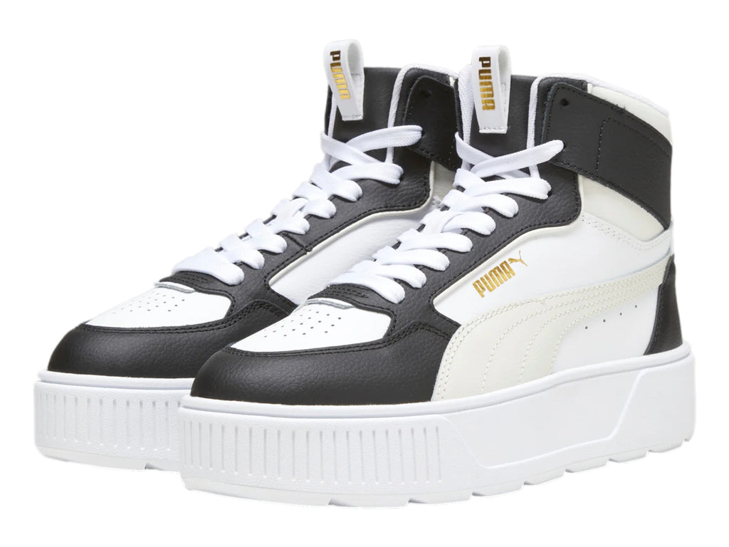 Tenis PUMA Carmen Rebelle Mid Blanco Gris y Negro para Mujer