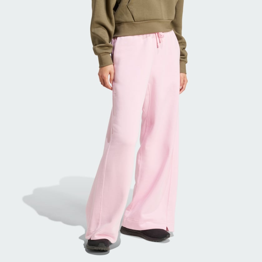 Women's adidas ALL SZN Fleece Loose Wide-Leg Pants