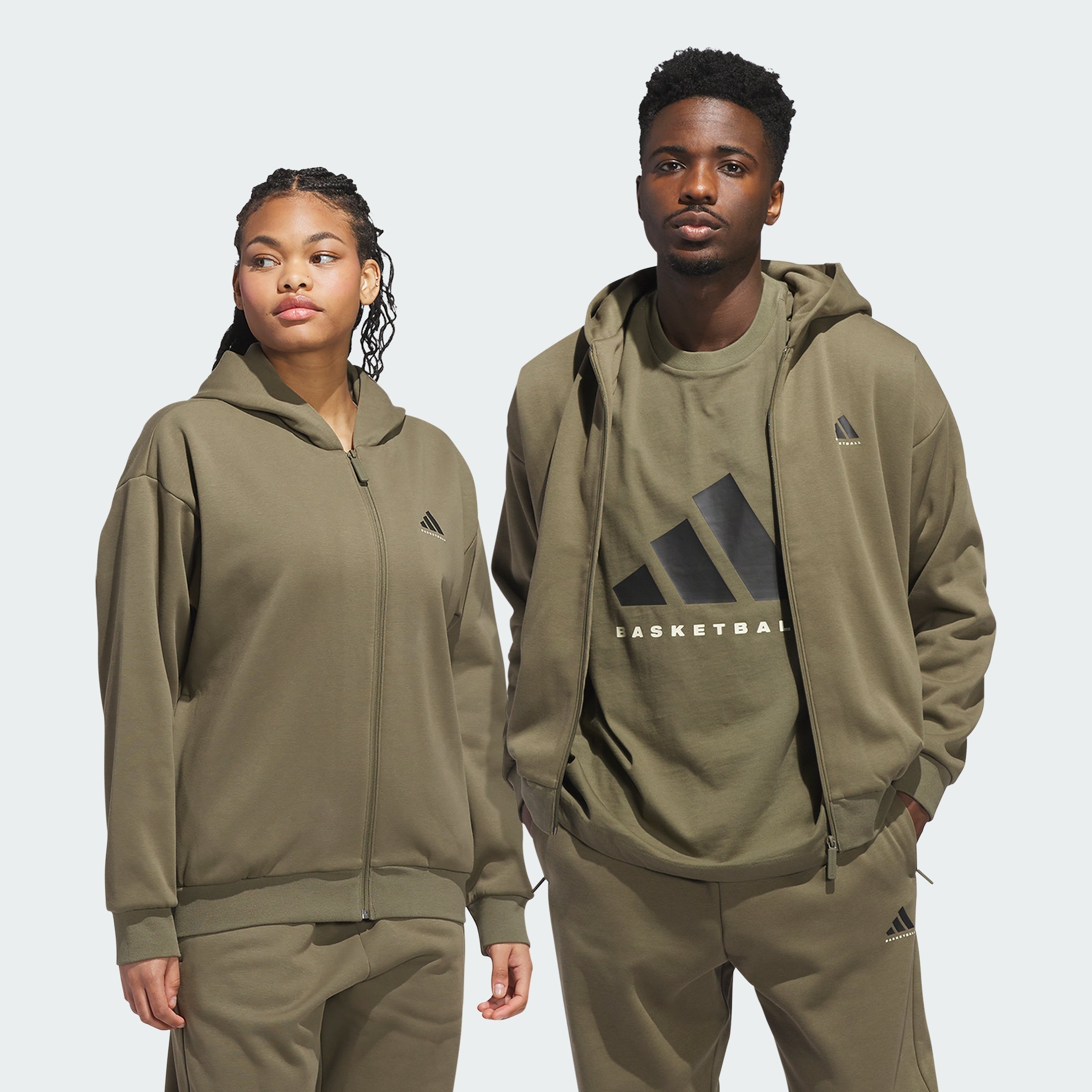 Men's adidas adidas Basketball Full-Zip Hoodie (Gender Neutral)