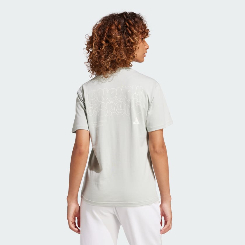 Women's adidas Lounge Verbiage Graphic Tee