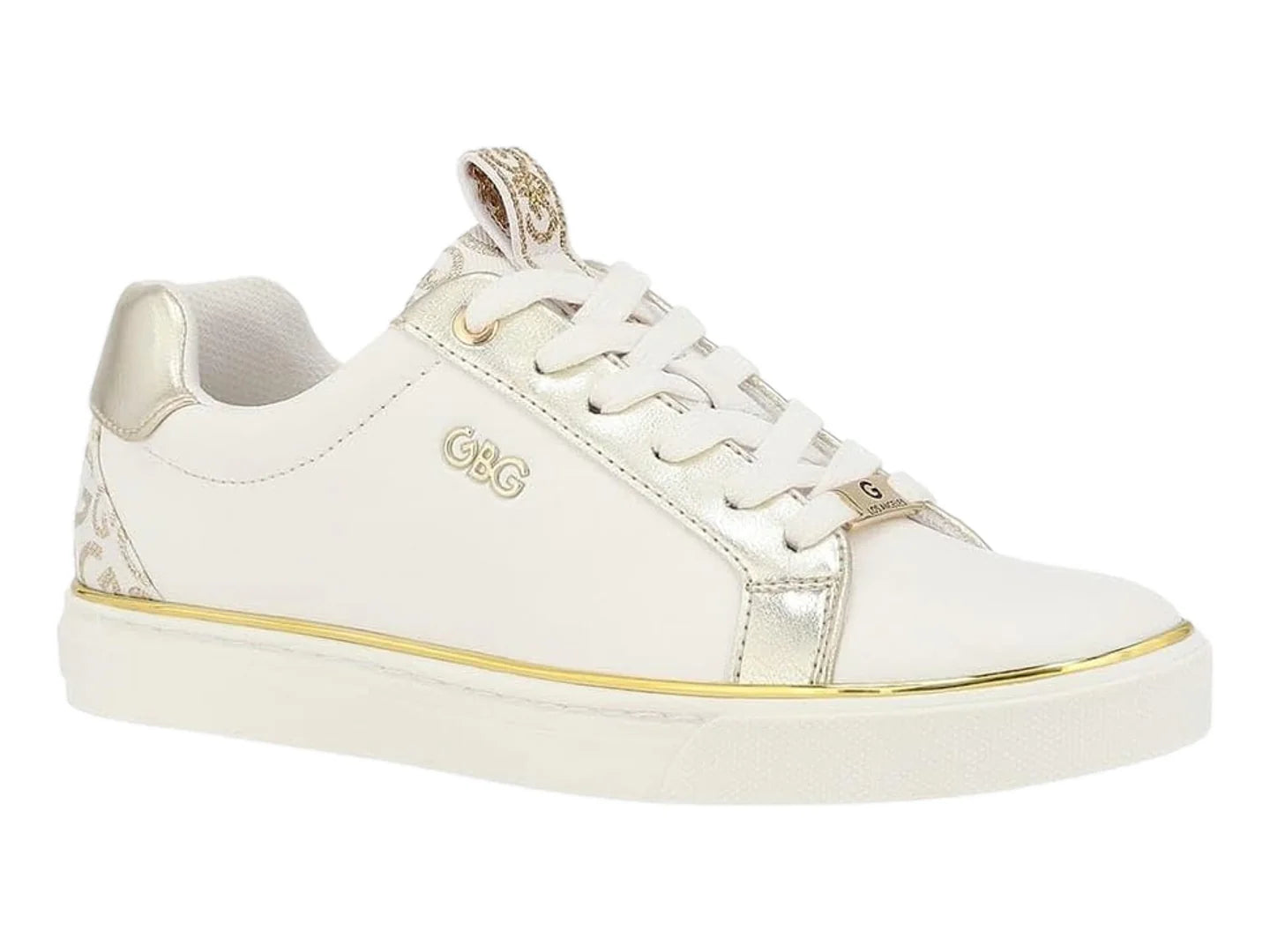Tenis GBG GG Blanco con Dorado para Mujer