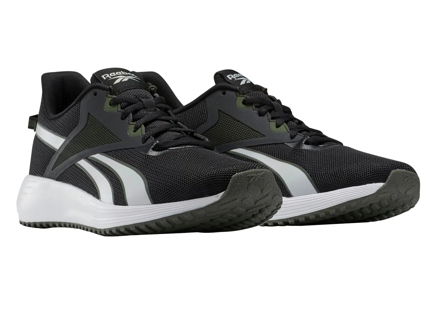 Tenis Reebok Lite Plus 3 Negro y Verde para Hombre