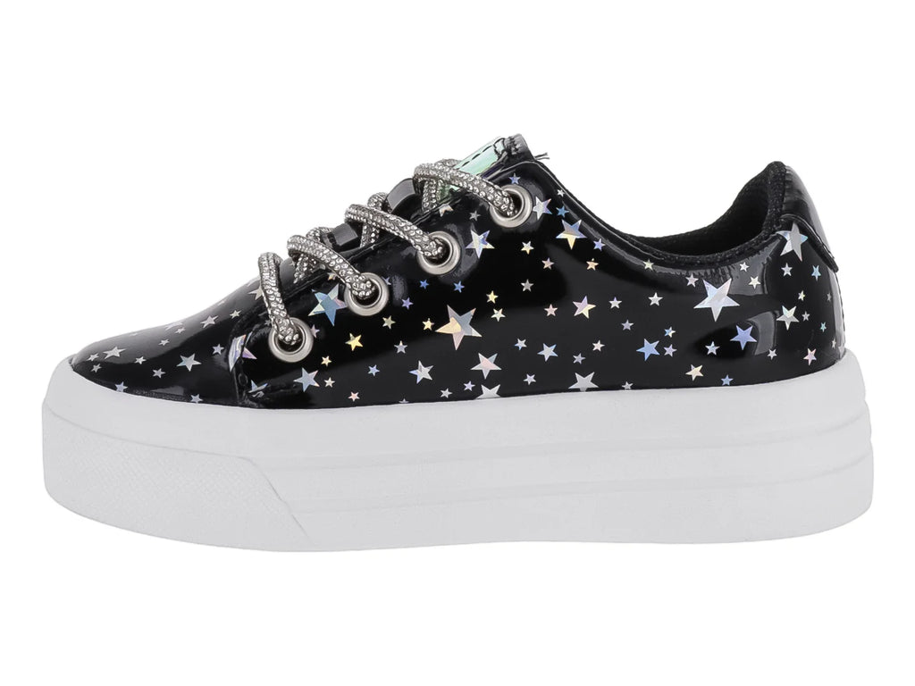 Tenis Divitas Negro de Charol para Niña