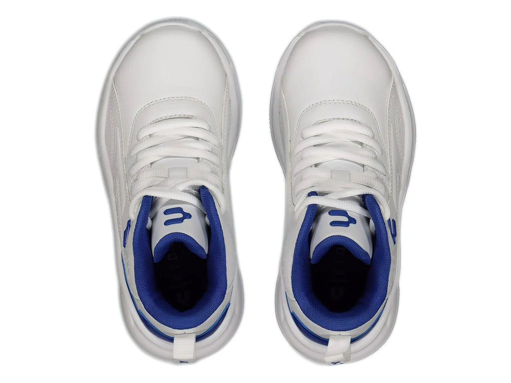 Tenis Charly de Baloncesto Blanco y Azul para Niño