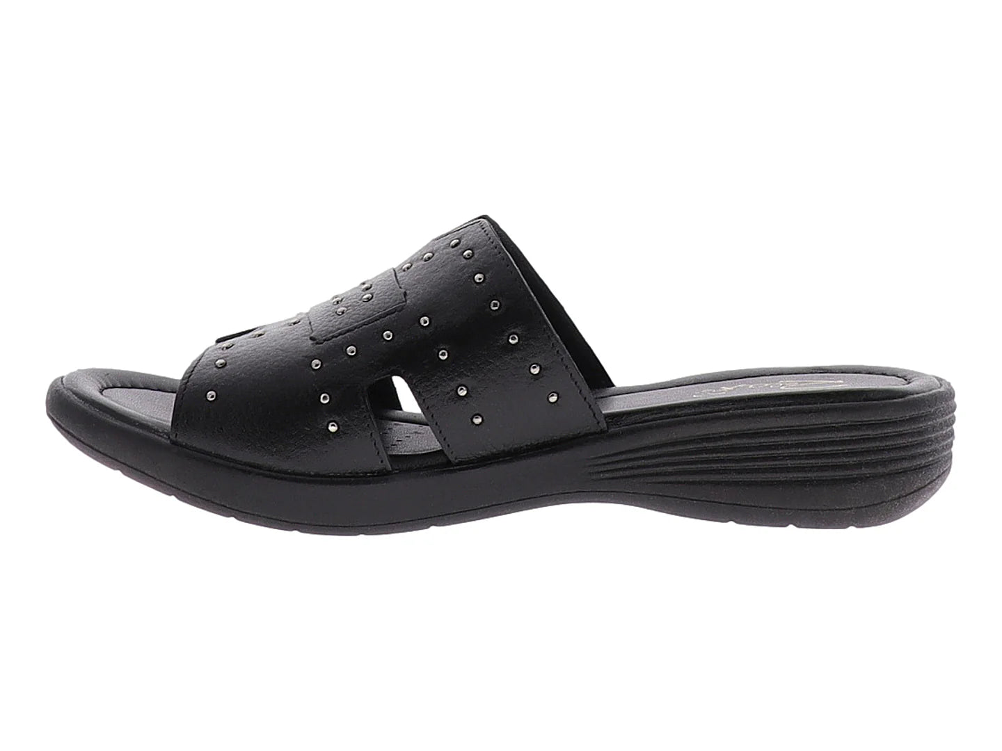 Sandalias Relax de Piel Negro para Mujer
