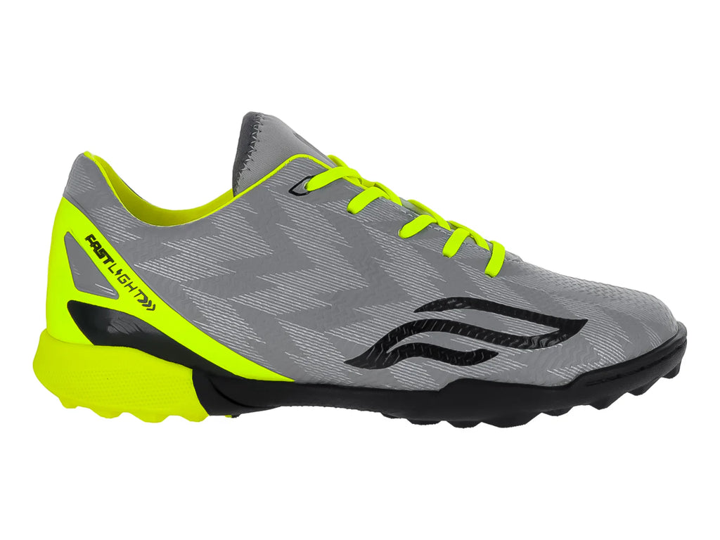 Tenis de Fútbol Furia Gris Neón para Niño