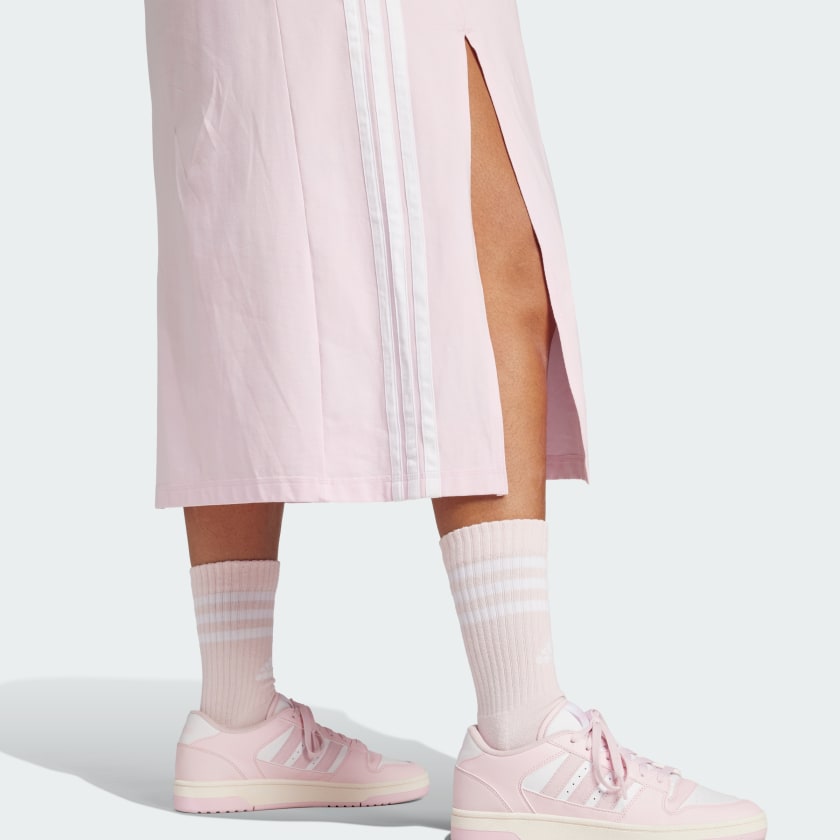 Women's adidas Essentials 3-Stripes Long Racerback Dress (Plus Size)