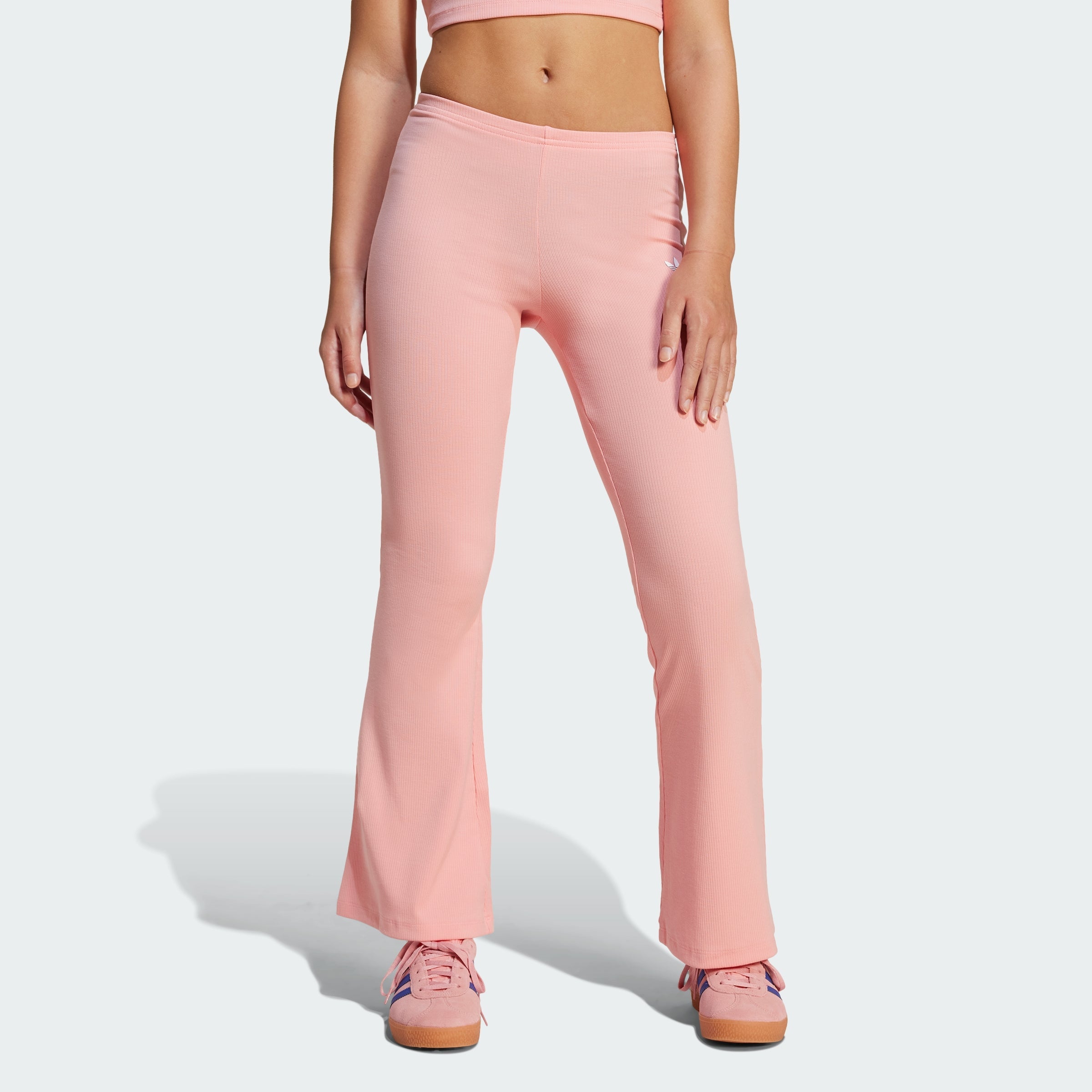 Kids' adidas Ribbed Flared Pants Kids