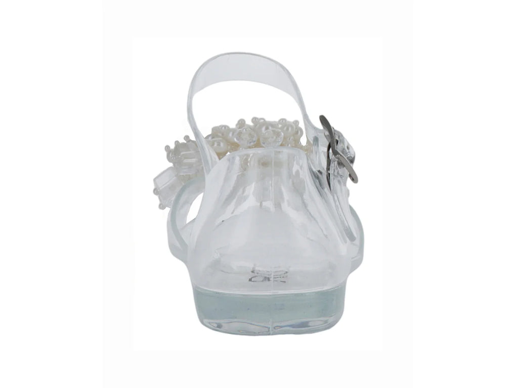 Sandalias Roze Transparentes Blancas para Niña