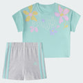 Kids' adidas INF CTN WAIST TEE BIK SHRT ST