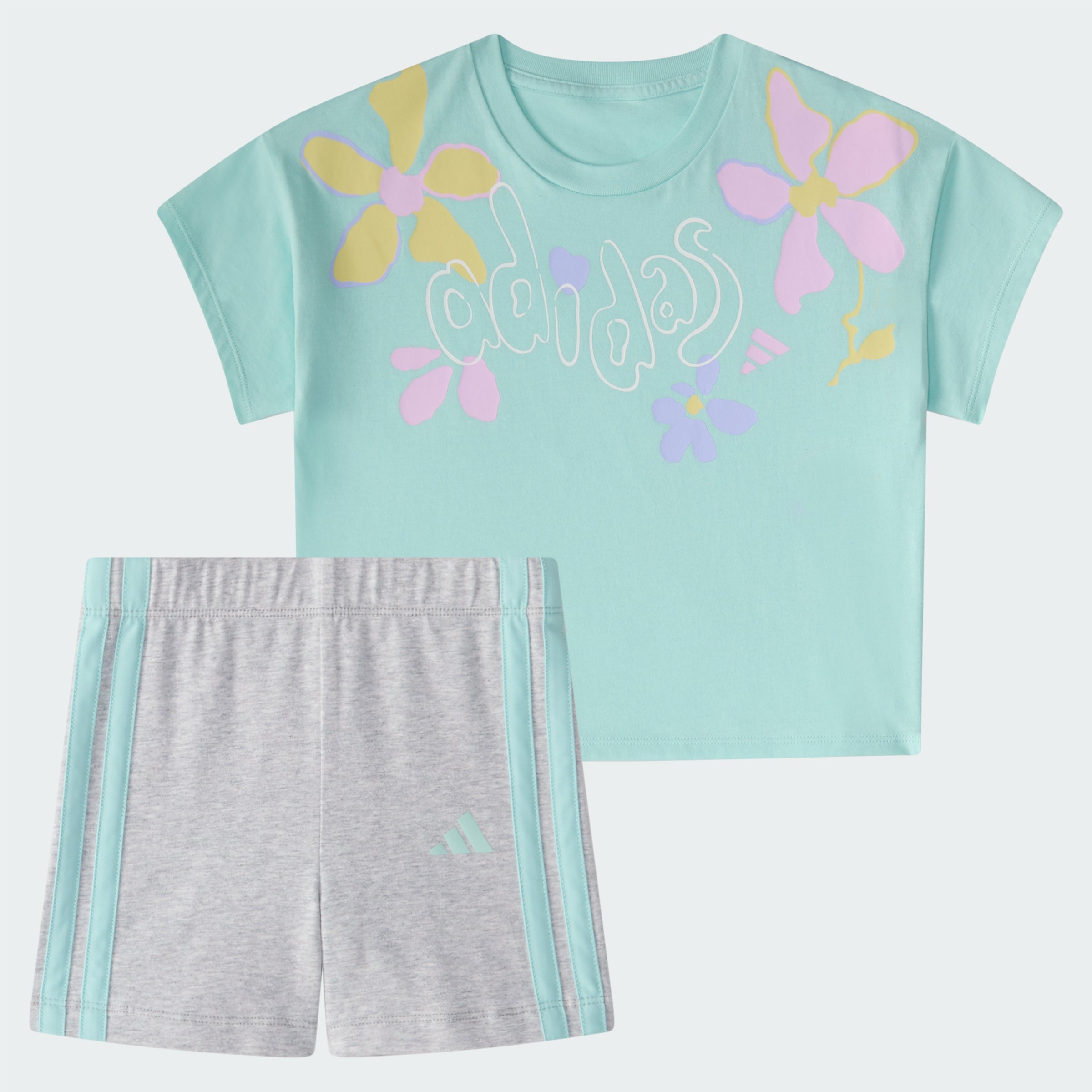 Kids' adidas INF CTN WAIST TEE BIK SHRT ST