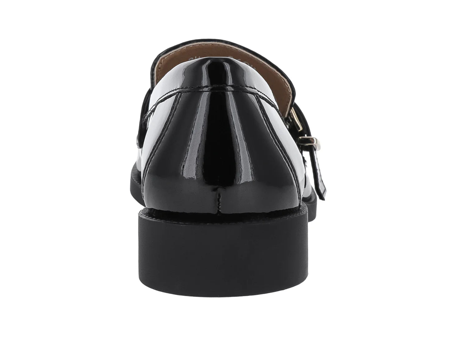 Mocasines Salamandra de Charol Negro para Mujer