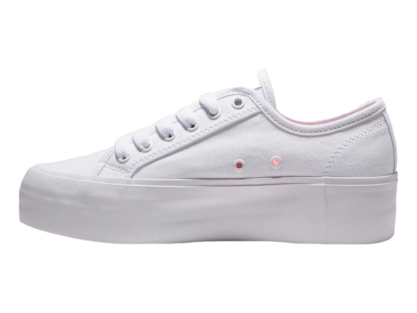Tenis DC Shoes Manual Platform Blancos para Mujer
