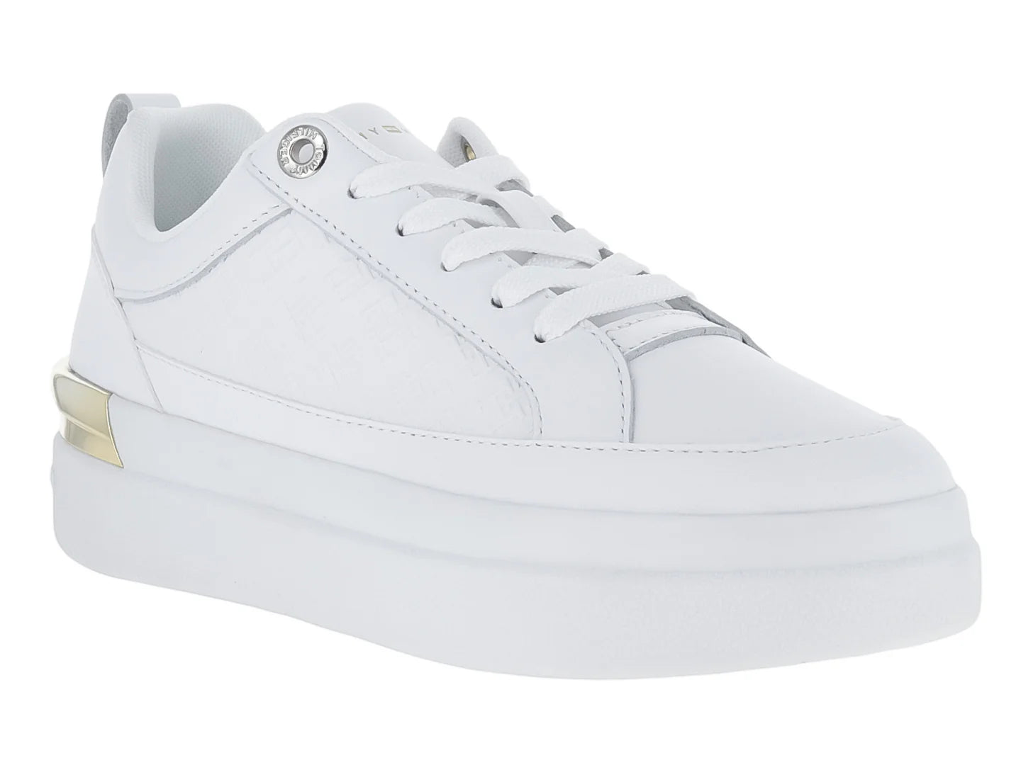 Tenis Tommy Hilfiger Lux Court Monogram Blancos para Mujer