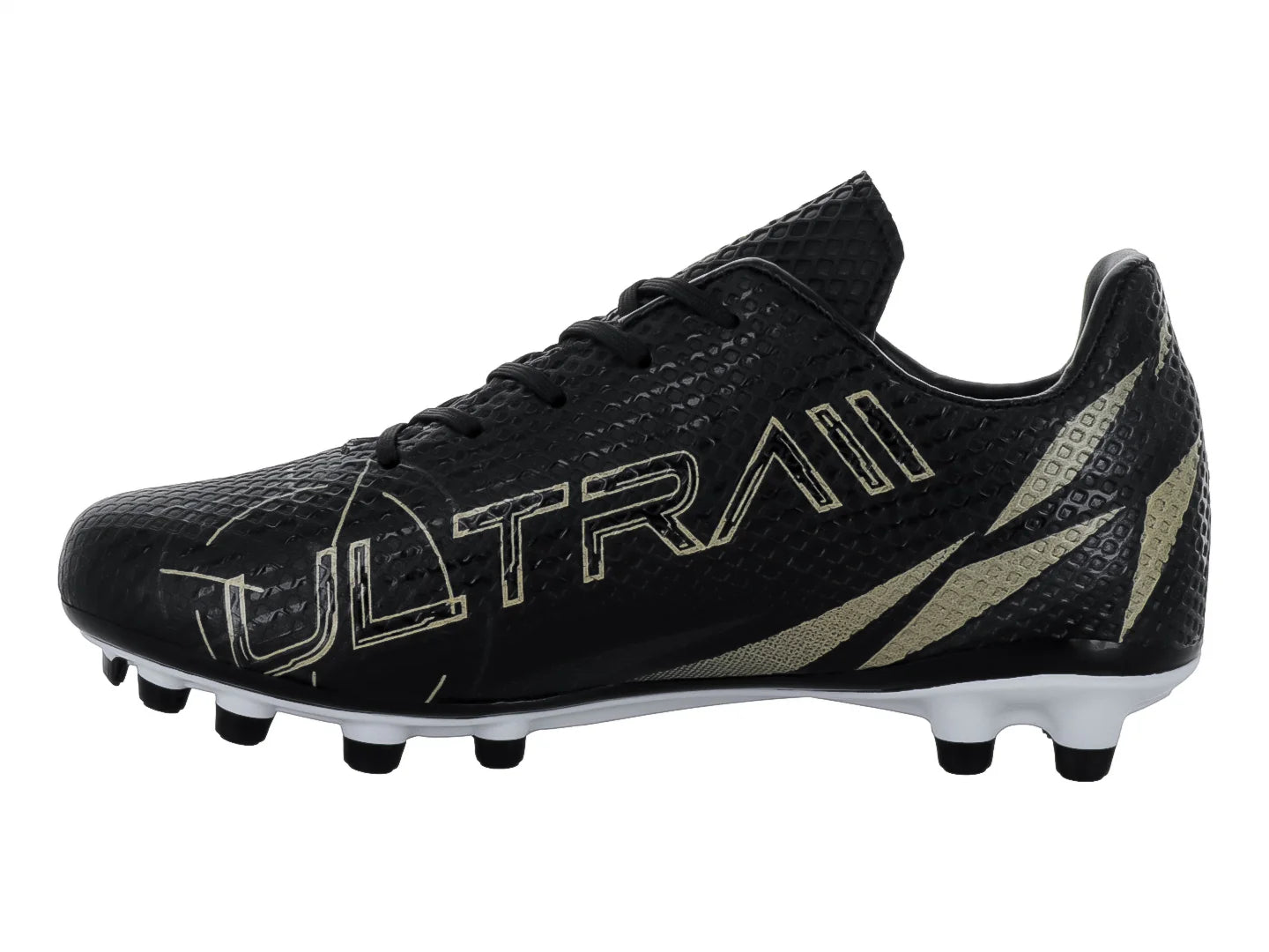 Tenis de Fútbol Furia 1023 Negro Oro para Niño