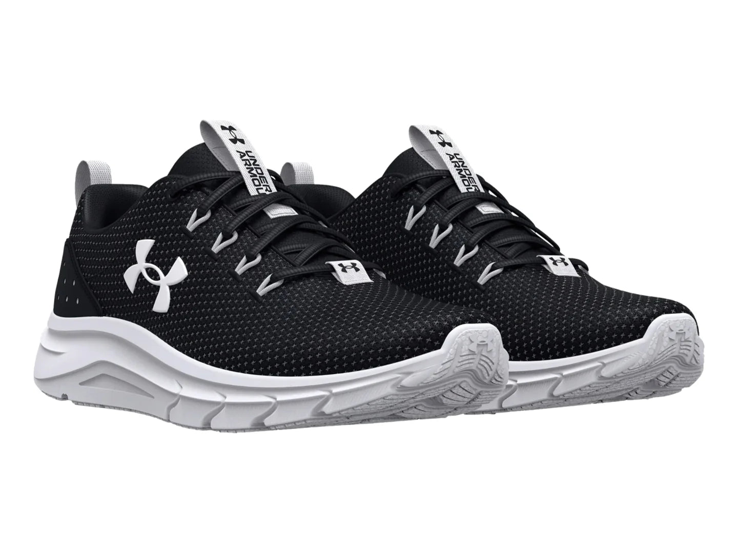 Tenis Under Armour UA Phade RN 2 Negro y Blanco para Hombre