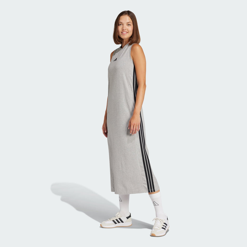 Women's adidas Essentials 3-Stripes Long Racerback Dress