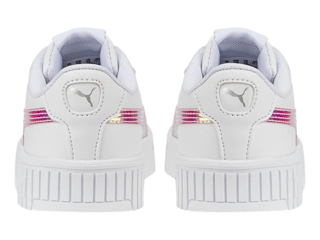 Tenis PUMA Carina 20 Holo Blanco y Plata para Niña