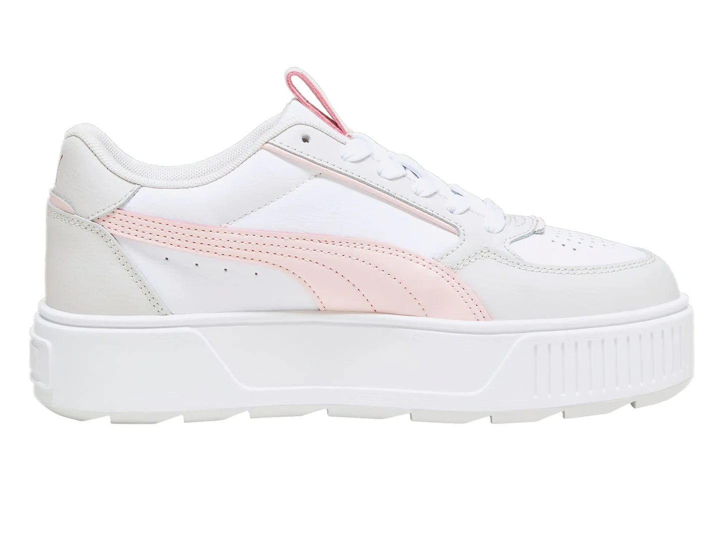 Tenis PUMA Blanco Rosa y Gris para Mujer