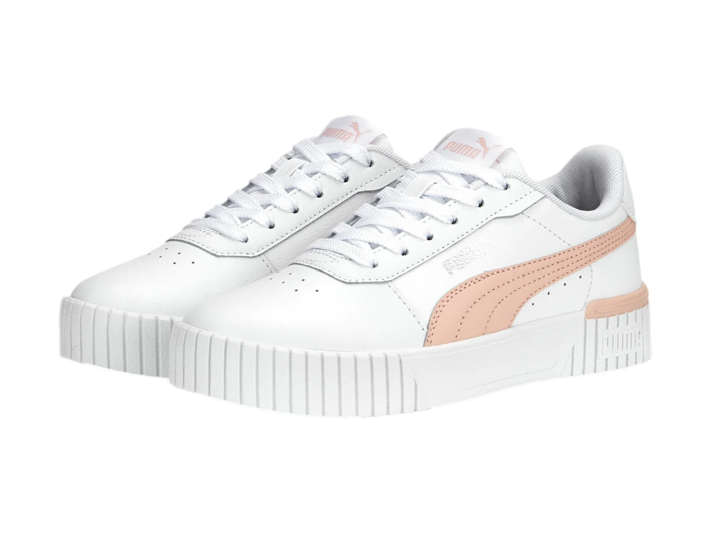 Tenis PUMA Carina 20 Blanco y Rosa para Niña
