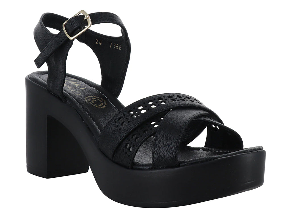 Sandalias Luna Rosa Color Negro para Mujer
