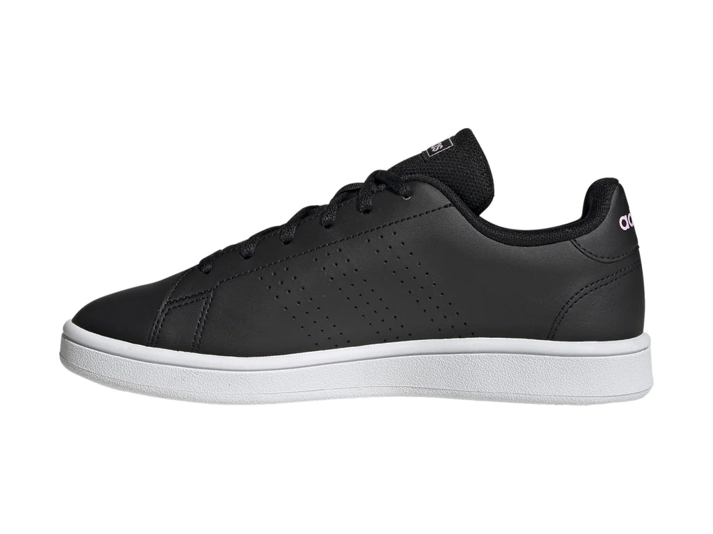 Tenis Adidas Advantage Base Negro con Rosa para Mujer