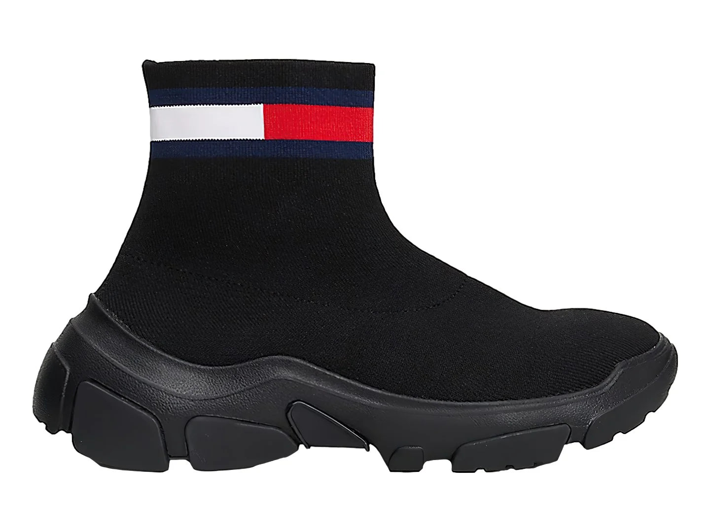 Botines Tommy Hilfiger Sock Boot Negros para Mujer