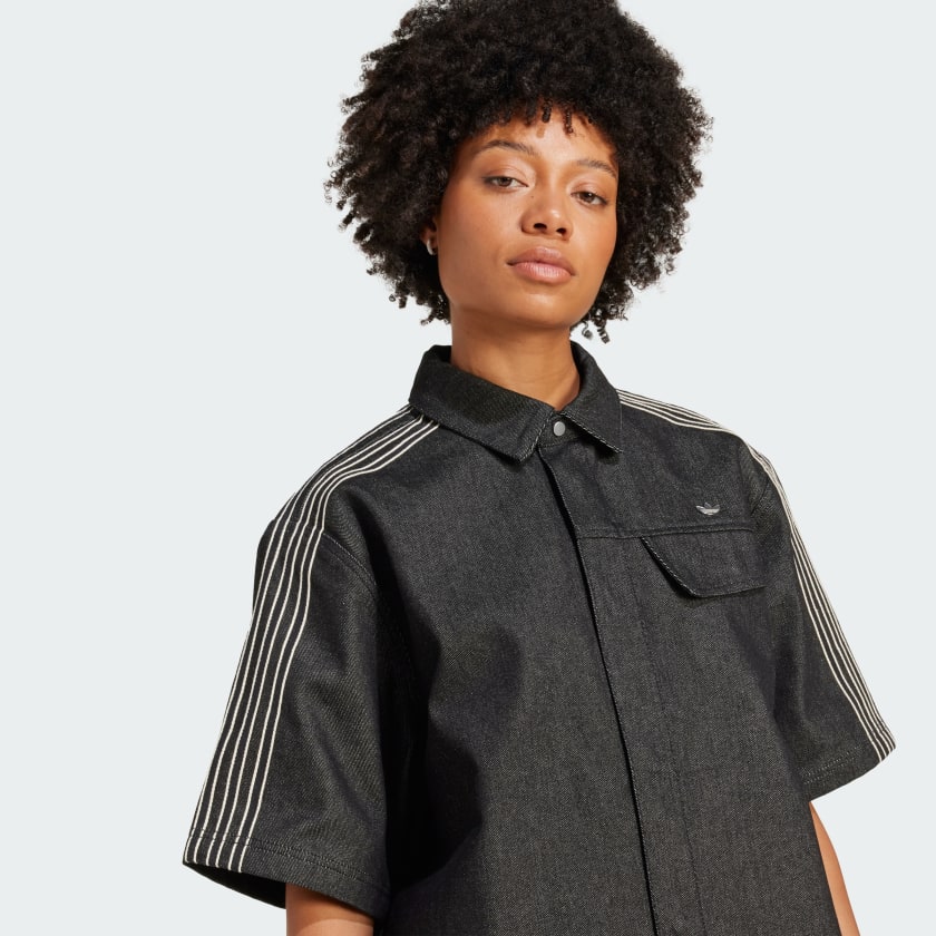 Women's adidas Premium Essentials Denim Shirt Shortsleeve
