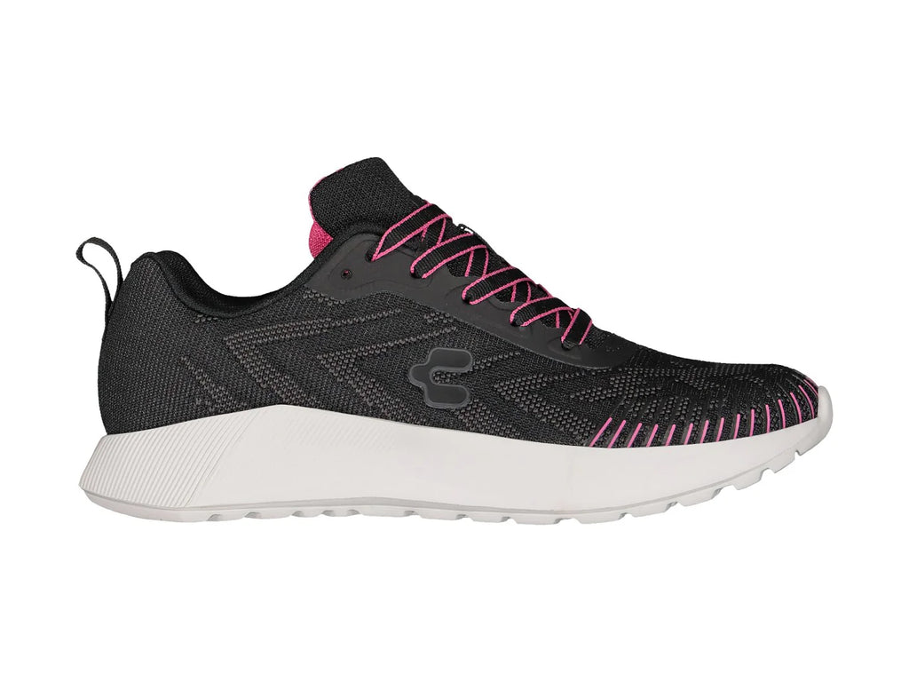 Tenis Charly Negros con Rosa para Mujer